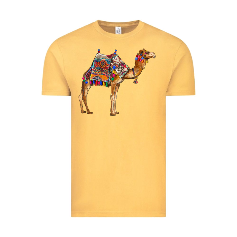 Camel With Colorful Saddle Vintage Tee by BarkalooDesign | Teevron