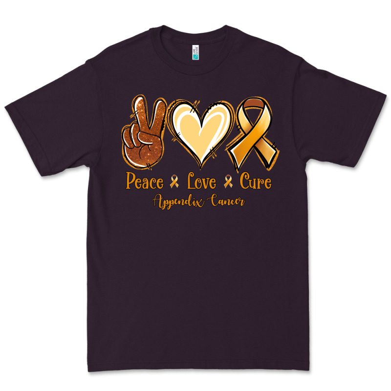 Peace Love Cure Appendix Cancer Premium Tee by NancyCooperArtShop | Teevron