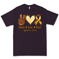 Plum Peace love cure Appendix Cancer Premium Tee - NancyCooperArtShop
