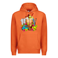 Carrot Softball Frappe Coffee Premium Hoodie - FaDigitalArtStudio