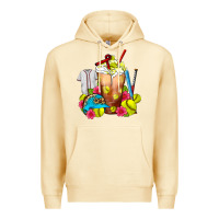 Pina Colada Softball Frappe Coffee Premium Hoodie - FaDigitalArtStudio