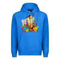 True Royal Softball Frappe Coffee Premium Hoodie - FaDigitalArtStudio
