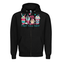 Black cna certified nursing assistant coffee cups Zipper Hoodie - OliviaCreatesArt