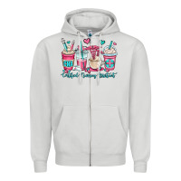 Dove Grey cna certified nursing assistant coffee cups Zipper Hoodie - OliviaCreatesArt