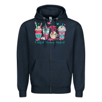 Navy cna certified nursing assistant coffee cups Zipper Hoodie - OliviaCreatesArt