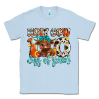 Dusty Blue holy cow 100 days of school Classic Tee - Artiststas