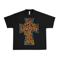 Black leopard sunflower cross Urban Heavy Tee - JahusDesignShop
