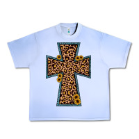 Grape Ice leopard sunflower cross Urban Heavy Tee - JahusDesignShop
