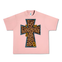 Salmon leopard sunflower cross Urban Heavy Tee - JahusDesignShop