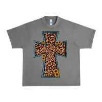 Tornado leopard sunflower cross Urban Heavy Tee - JahusDesignShop