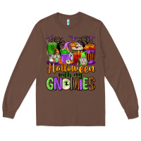 Chestnut Halloween with My Gnomies Coffee Cups Long Sleeve Tee - texasbilliewilder