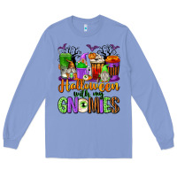 Colony Blue Halloween with My Gnomies Coffee Cups Long Sleeve Tee - texasbilliewilder