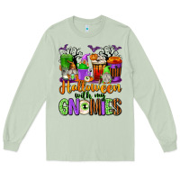 Matcha Halloween with My Gnomies Coffee Cups Long Sleeve Tee - texasbilliewilder