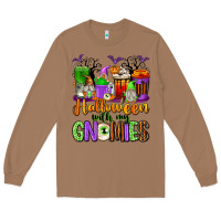 Toasted Coconut Halloween with My Gnomies Coffee Cups Long Sleeve Tee - texasbilliewilder