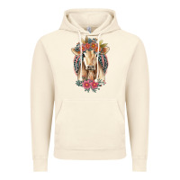 Vintage Artic flower cow Vintage Hoodie - Jasminsmagicworld
