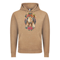 Vintage Coffee flower cow Vintage Hoodie - Jasminsmagicworld