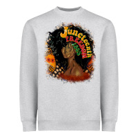 Heather Grey juneteenth freedom 1865 Heavyweight Sweatshirt - CowGirlArtShop