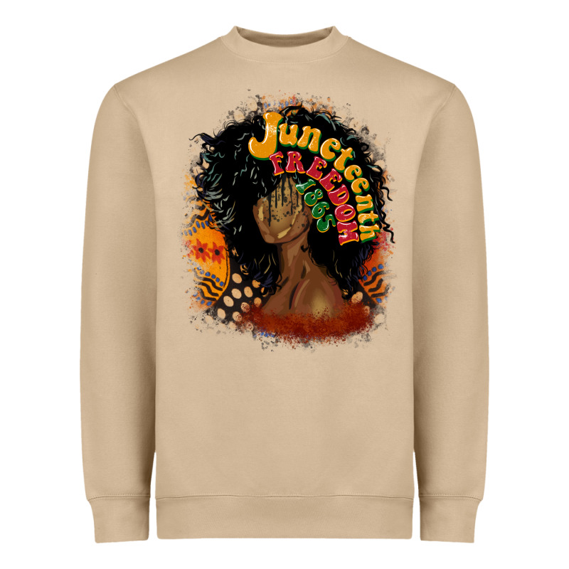 Juneteenth Freedom 1865 Heavyweight Sweatshirt by CowGirlArtShop | Teevron