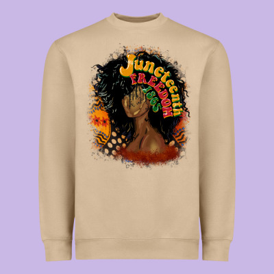 Juneteenth Freedom 1865 Heavyweight Sweatshirt Designed By Cowgirlartshop