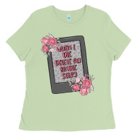 Matcha when i die delete my kindle history Ladies Tee - MaliasSmallBusiness