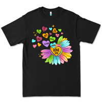 Black sunflower love hugs Premium Tee - MaliasSmallBusiness