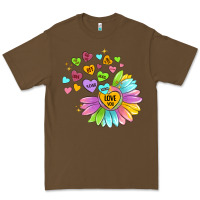 Cacao sunflower love hugs Premium Tee - MaliasSmallBusiness