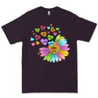 Plum sunflower love hugs Premium Tee - MaliasSmallBusiness