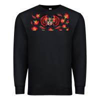 Black sugar skull rose libbey glass Premium Sweatshirt - BundleAndBundleShop