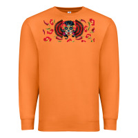 Carrot sugar skull rose libbey glass Premium Sweatshirt - BundleAndBundleShop
