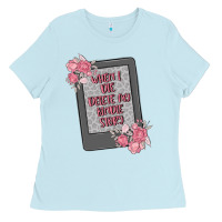 When I Die Delete My Kindle History Ladies Tee | Teevron