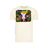 Vintage Arctic st patricks baby cow with leopard background Vintage Tee - Jasminsmagicworld
