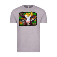 Vintage Zinc st patricks baby cow with leopard background Vintage Tee - Jasminsmagicworld