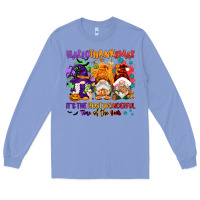 Colony Blue Hallothanksmas it's the most wonderful time of the Long Sleeve Tee - NancyCooperArtShop