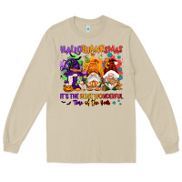 Mushroom Hallothanksmas it's the most wonderful time of the Long Sleeve Tee - NancyCooperArtShop
