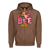 Chestnut Bee Mine Valentines Day Zipper Hoodie - OliviaCreatesArt
