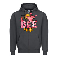 Smoke Bee Mine Valentines Day Zipper Hoodie - OliviaCreatesArt