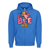 True Royal Bee Mine Valentines Day Zipper Hoodie - OliviaCreatesArt