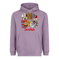 Lavender One Loved Teacher Heavyweight Hoodie - FaDigitalArtStudio