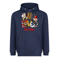 Navy One Loved Teacher Heavyweight Hoodie - FaDigitalArtStudio