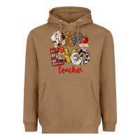 Toasted Coconut One Loved Teacher Heavyweight Hoodie - FaDigitalArtStudio