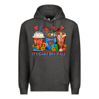 Charcoal Heather It's Game Day Y'all Basketball Coffee Cups Premium Hoodie - FaDigitalArtStudio