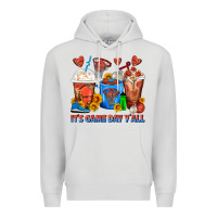 Dove Grey It's Game Day Y'all Basketball Coffee Cups Premium Hoodie - FaDigitalArtStudio