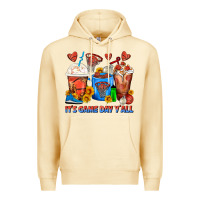 It's Game Day Y'all Basketball Coffee Cups Premium Hoodie | Teevron