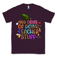 Plum 100 days of doing teacher stuff Classic Tee - Artiststas