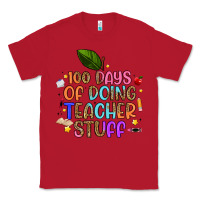 Red 100 days of doing teacher stuff Classic Tee - Artiststas