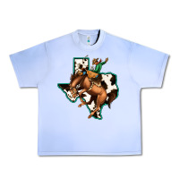 Grape Ice Cowhide Texas Map Rodeo Cowboy Urban Heavy Tee - Bettercallsaul