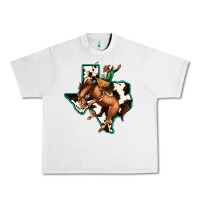 Lunar Rock Cowhide Texas Map Rodeo Cowboy Urban Heavy Tee - Bettercallsaul