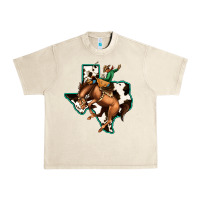 Sandshell Cowhide Texas Map Rodeo Cowboy Urban Heavy Tee - Bettercallsaul