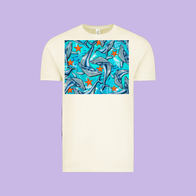 Humpback Whale Mousepad Vintage Tee Designed By Barkaloodesign