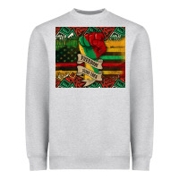 Heather Grey juneteenth freedom since 1865 Heavyweight Sweatshirt - CowGirlArtShop